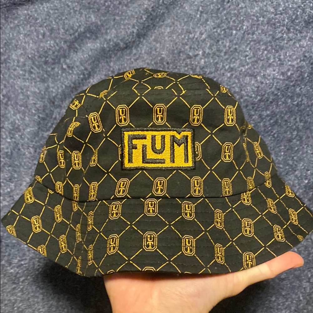 FLUM Black and Gold Bucket Hat